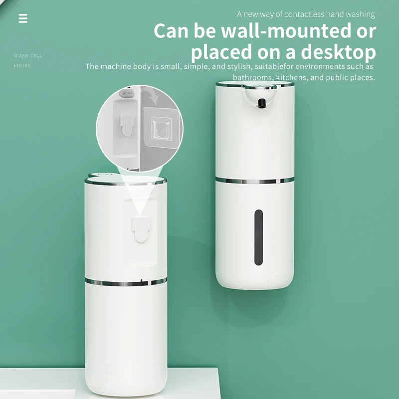 380ML Rechargeable Electric 4 Levels Adjustable Automatic Sensor Soap Dispenser Intelligent Hand Sanitizer Pump Washing Machine