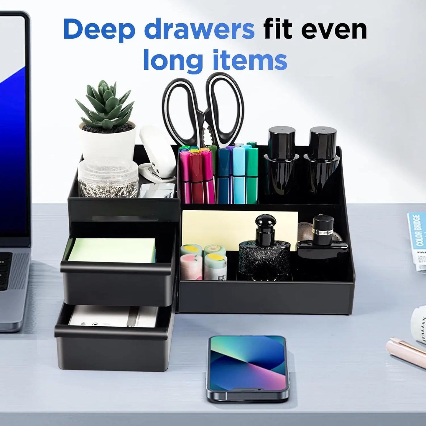 Cosmetics Storage Box for Men Mens Perfume Cologne Countertop Organizer Essentials Gifts Valentines Day Gifts Bedroom Storage