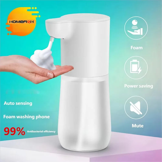 HOMEFISH Smart Sensor Automatic Soap Dispenser 350ml USB Charging Contactless Soap Foam Dispenser Hand Sanitizer Machine