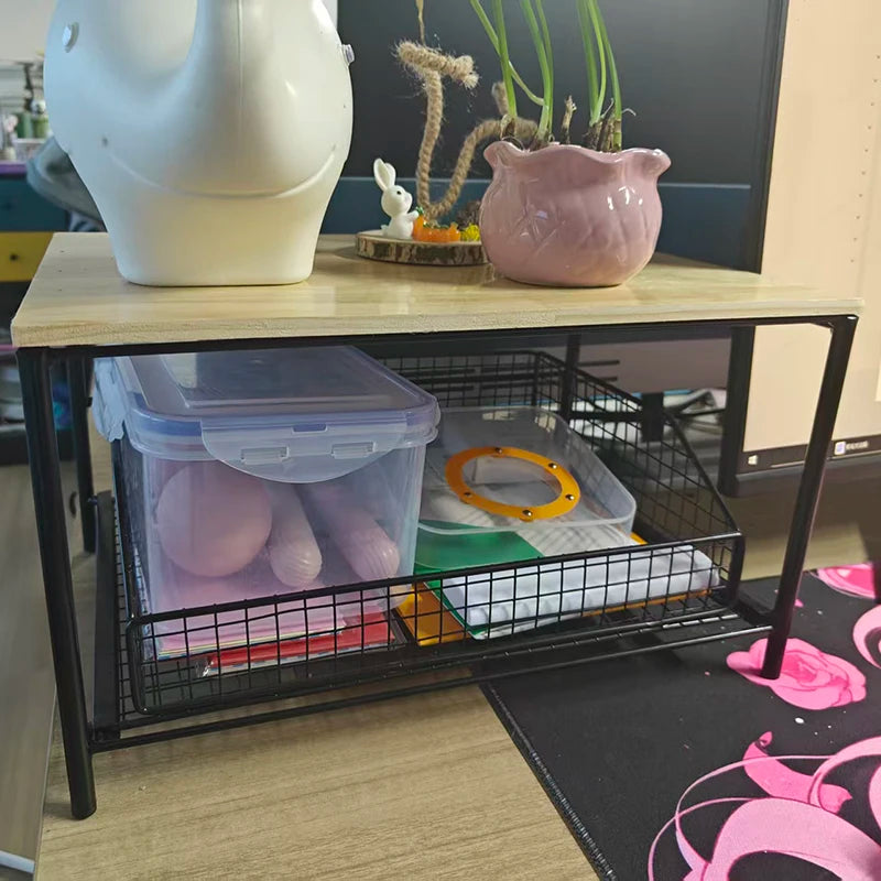 2026 New Multi-Use Kitchen Countertop Organizer - Spacious Shelf for Microwave, Spice Jars, Coffee Machine and Printer
